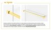 NEW TRENDY Kabina prysznicowa 90x70x200 AVEXA GOLD SHINE z wieszakiem relingowym EXK-3168/EXK-3198